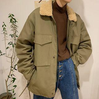 Fleece Collar Cargo Jacket