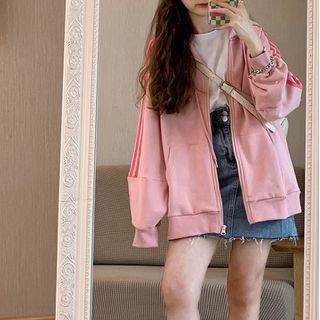 Striped-side Zip Hoodie (various Designs)