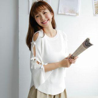 Tie-sleeve Sweater