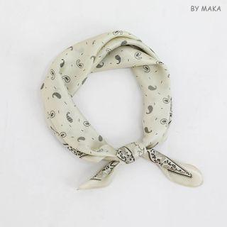 Print Light Scarf Paisley - Light Green - One Size