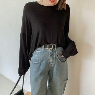 Plus Size Drop-shoulder T-shirt