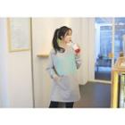 Kangaroo-pocket Lettering Pullover Dress