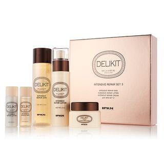Ipkn - Delikit Intensive Repair Set: Skin 210ml + 30ml + Lotion 135ml + 30ml + Cream 50g 5pcs