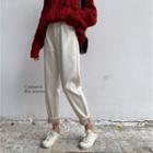 High-waist Fleece-lined Slim-fit Jeans