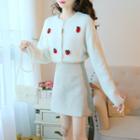 Strawberry Detailed Cardigan