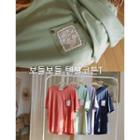 Lace Patch-pocket T-shirt