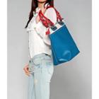 Two-tone Tote Blue - One Size