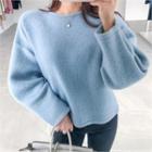 Drop-shoulder Brushed Fleece Pullover