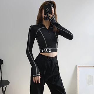 Half-zip Stitched Sport Top