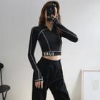 Half-zip Stitched Sport Top