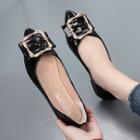 Buckled Patent Pointed Flats