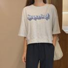 Superbad Short-sleeve Sweatshirt Melange Gray - One Size