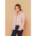 Long-sleeve Piped Shirt