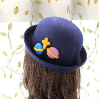 Galaxy Felt Bowler Hat