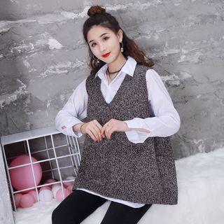 Plain V-neck Sleeveless Vest / Shirt