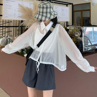 Camisole / Wide Leg Shorts / Light Jacket