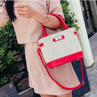 Woven Straw Shoulder Bag