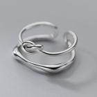Knotted Ring S925 Silver Ring - Silver - One Size