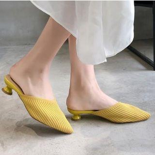 Sculpture Heel Mules