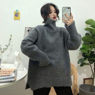 High Neck Knit Sweater