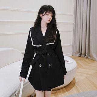 Navy Collar Parka