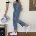 Bow Cropped Boot-cut Jeans