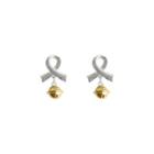 Bell Drop Earring 1 Pair - Gold & Silver - One Size