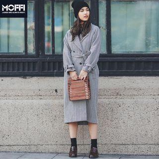 Double Striped Long Coat