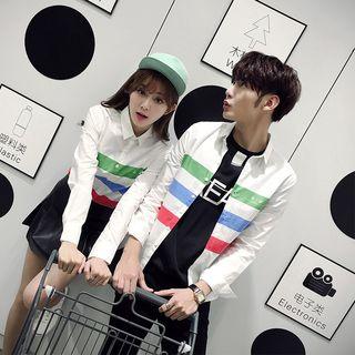 Striped Couple Matching Shirt