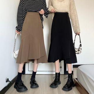 Asymmetrical High-waist Mermaid Skirt