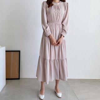 Shirred Tiered Dress