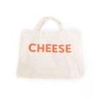 Cheese Lettering Canvas Shopper Bag