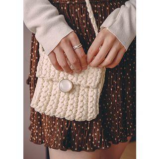 Crochet Knit Mini Shoulder Bag