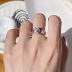 Twist Open Ring K821 - Ring - Silver - One Size