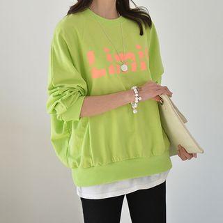 Limit Letter Dolman-sleeve Sweatshirt