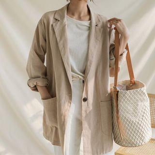 Single-button Light Blazer