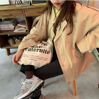Plain Loose-fit Cargo Jacket