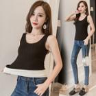 Plus Size Fleece-lined Tank Top
