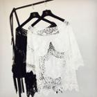 Crochet 3/4 Sleeve Cover-up