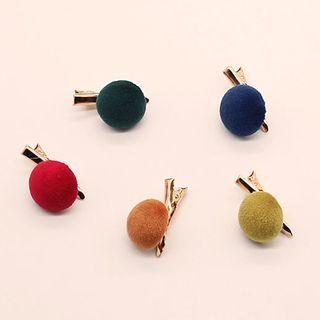 Flocking Bead Hair Clip