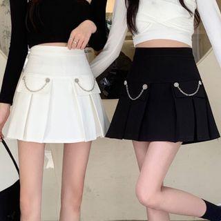 Pleated Min Skirt