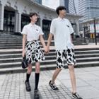 Couple Matching Short-sleeve Shirt / Skirt / Shorts / Set