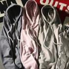 Embroidered Distressed Hoodie