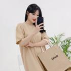 Pocket-patch Long T-shirt Dress