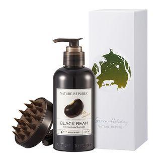Nature Republic - Black Bean Anti Hair Loss Shampoo Green Holiday Special Set 2 Pcs