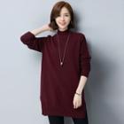 Materntiy Mock-neck Sweater