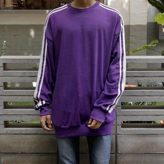 Oversized Stripe-trim Sweatshirt