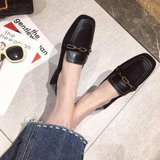Chained Panel Loafers