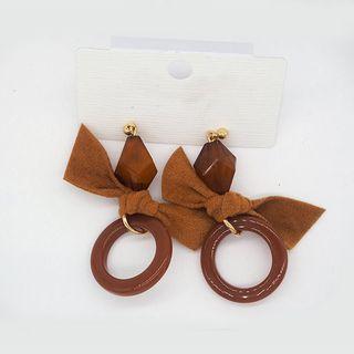 Ribbon Hoop Earring
