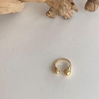 Plated Ball-end Open Ring As Shown In Figure - One